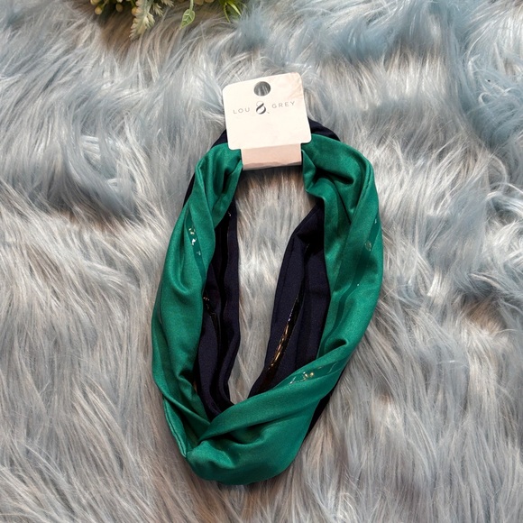NEW Lou & Grey Deep Space Blue 2 Pack Headbands - Picture 1 of 5